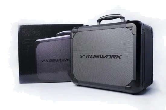 Koswork V2 Mini Black Aluminium Case for Kyosho Mini-Z (300x240x190mm — image 2 of 8
