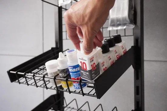 Display stand for bottles of oil max Diam 34mm (385x315x1340mm) &mdash; image 3 of 7