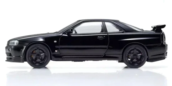 Kyosho 1:43 Nissan Skyline R34 GT-R V-Spec II Black Pearl — image 3 of 5