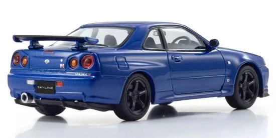Kyosho 1:43 Nissan Skyline R34 GT-R V-Spec II Bayside Blue &mdash; image 2 of 5