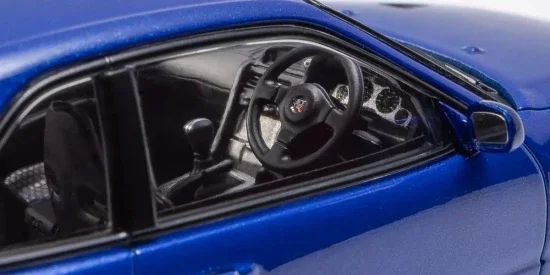 Kyosho 1:43 Nissan Skyline R34 GT-R V-Spec II Bayside Blue &mdash; image 5 of 5