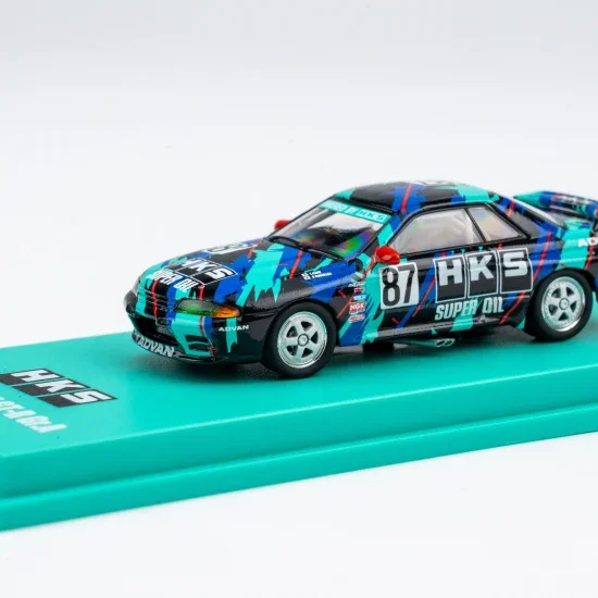 Kyosho MOTN LED System 1:64 Minicar Book Nissan Skyline GT-R HKS #87 &mdash; image 4 of 6