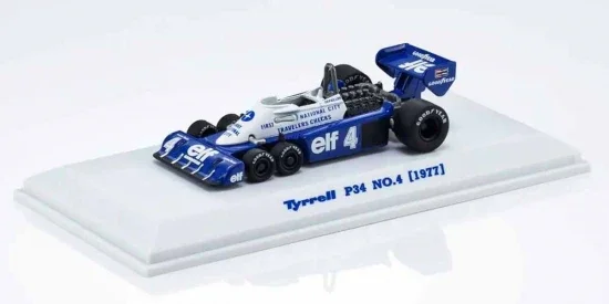 Kyosho 1:64 Die Cast Collection Tyrrell P34 1977 No.4 — image 2 of 3