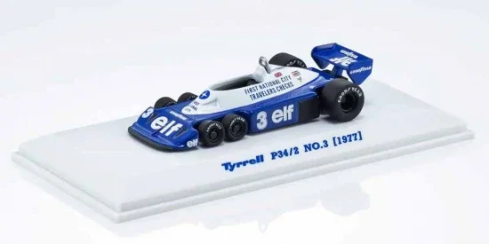 Kyosho 1:64 Die Cast Collection Tyrrell P34/2 1977 No.3 &mdash; image 2 of 3