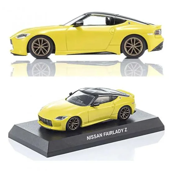 Kyosho 1:64 Nissan Fairlady-Z Book Type - Yellow &mdash; image 2 of 2