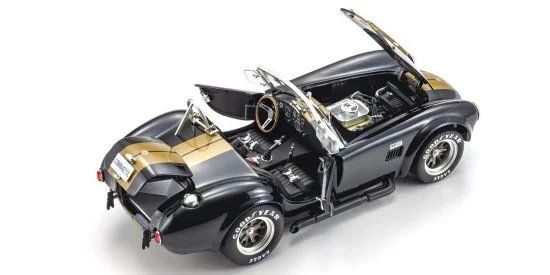 Kyosho 1:18 Shelby Cobra 427 S/C Spider 1962 Black/Gold — image 6 of 6