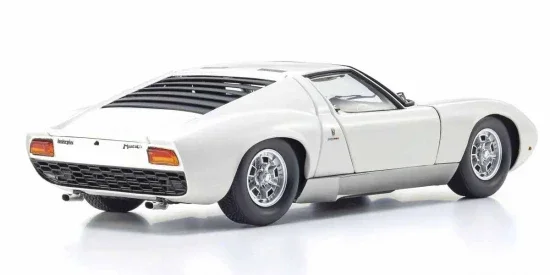 Kyosho 1:18 Lamborghini Miura P400 1968 White-Silver &mdash; image 2 of 5