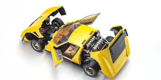 Kyosho 1:18 Lamborghini Miura SVR 1970 Yellow-Black — image 4 of 6