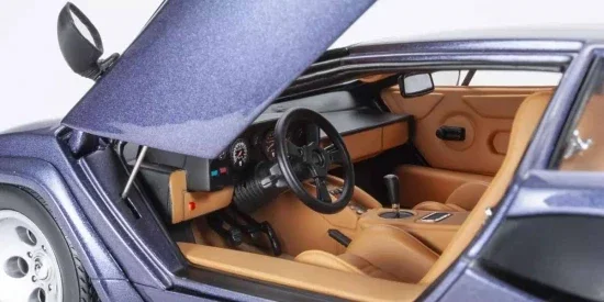 Kyosho 1:18 Lamborghini Countach LP5000 Quattrovalvole Dark Blue &mdash; image 4 of 5