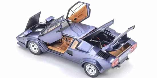 Kyosho 1:18 Lamborghini Countach LP5000 Quattrovalvole Dark Blue &mdash; image 5 of 5