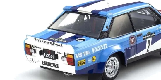 Kyosho 1:18 Fiat 131 Abarth A.Bettega Winner Piancavallo 1981 Nr.2 — image 4 of 7