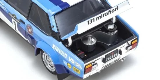 Kyosho 1:18 Fiat 131 Abarth A.Bettega Winner Piancavallo 1981 Nr.2 — image 6 of 7
