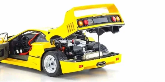 Kyosho 1:18 Ferrari F40 Yellow 1987 Die-Cast Collection — image 5 of 7