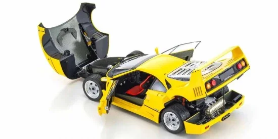 Kyosho 1:18 Ferrari F40 Yellow 1987 Die-Cast Collection — image 6 of 7