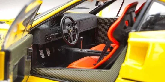 Kyosho 1:18 Ferrari F40 Yellow 1987 Die-Cast Collection — image 7 of 7