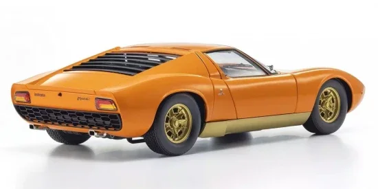 Kyosho 1:12 Lamborghini Miura P400 1968 Orange/Brown Interior — image 2 of 5