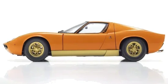 Kyosho 1:12 Lamborghini Miura P400 1968 Orange/Brown Interior — image 3 of 5