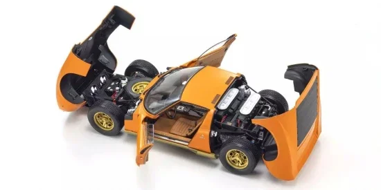 Kyosho 1:12 Lamborghini Miura P400 1968 Orange/Brown Interior — image 4 of 5