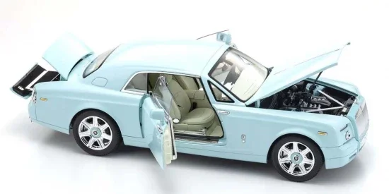 Kyosho 1:18 Rolls-Royce Phantom Coupe 2008 Turquoise &mdash; image 4 of 5