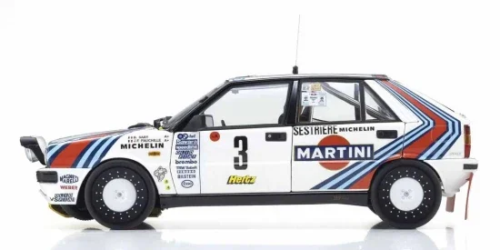 Kyosho 1:18 Lancia Delta HF 4WD Rally Monte Carlo 1988 Martini Nr.3 — image 3 of 5