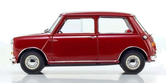 Kyosho 1:18 Morris Mini Minor Cherry Red — image 3 of 7