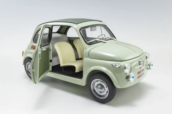 Kyosho 1:18 Fiat Nuova 500 Elaborazione Abarth Record Green Clear — image 11 of 11