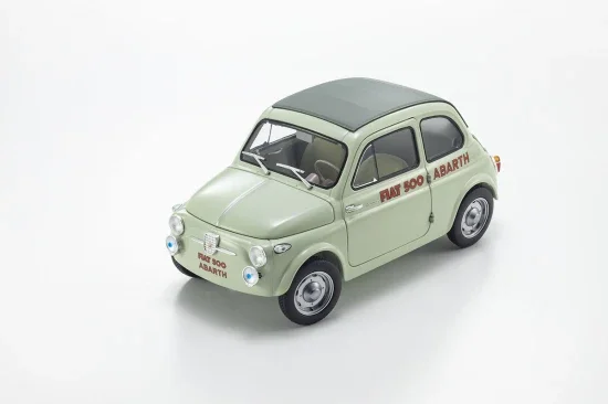 Kyosho 1:18 Fiat Nuova 500 Elaborazione Abarth Record Green Clear — image 7 of 11