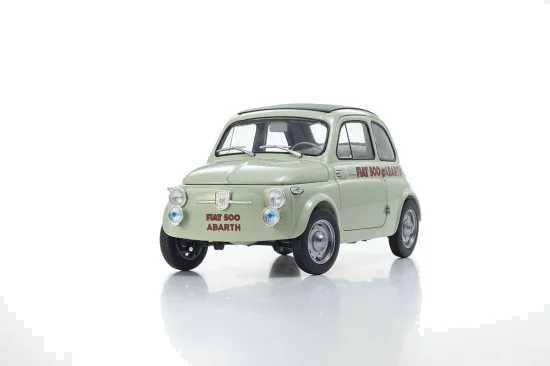 Kyosho 1:18 Fiat Nuova 500 Elaborazione Abarth Record Green Clear — image 6 of 11