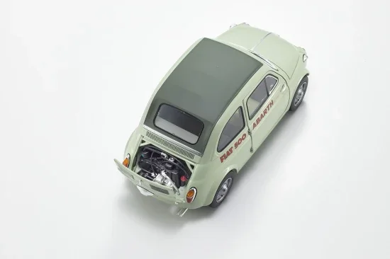 Kyosho 1:18 Fiat Nuova 500 Elaborazione Abarth Record Green Clear — image 4 of 11