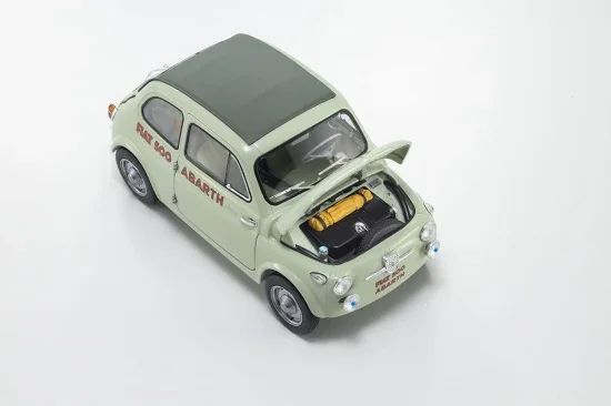 Kyosho 1:18 Fiat Nuova 500 Elaborazione Abarth Record Green Clear — image 3 of 11
