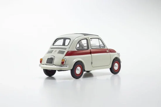 Kyosho 1:18 Fiat Nuova 500 Sport Light Gray/Red Line — image 10 of 11