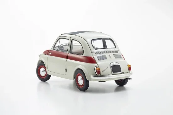 Kyosho 1:18 Fiat Nuova 500 Sport Light Gray/Red Line — image 5 of 11