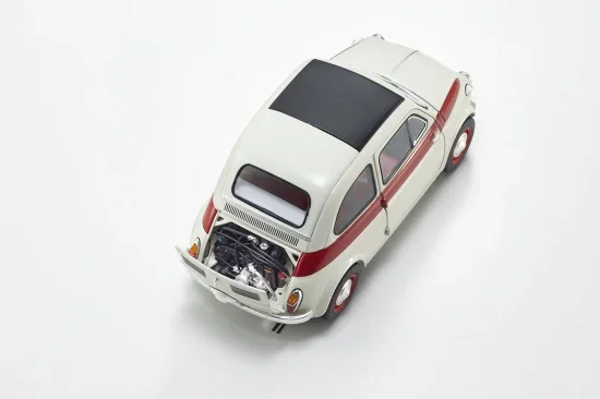 Kyosho 1:18 Fiat Nuova 500 Sport Light Gray/Red Line — image 4 of 11