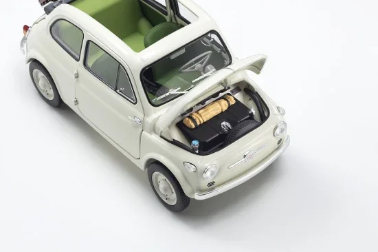 Kyosho 1:18 Fiat Nuova 500 Ivory Accessories Version &mdash; image 4 of 11