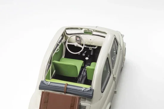 Kyosho 1:18 Fiat Nuova 500 Ivory Accessories Version &mdash; image 3 of 11
