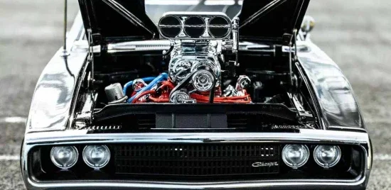 Kyosho 1:18 Dodge Charger R/T 1970 Fast & Furious Black — image 6 of 11