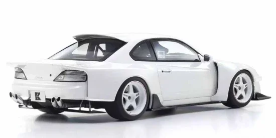 Kyosho 1:18 Samurai Collection Nissan Silvia S15 Khyzyl Saleem White — image 2 of 6