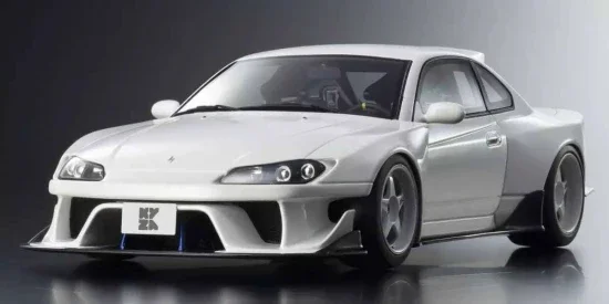 Kyosho 1:18 Samurai Collection Nissan Silvia S15 Khyzyl Saleem White — image 6 of 6