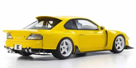 Kyosho 1:18 Samurai Collection Nissan Silvia S15 Khyzyl Saleem Yellow — image 2 of 6