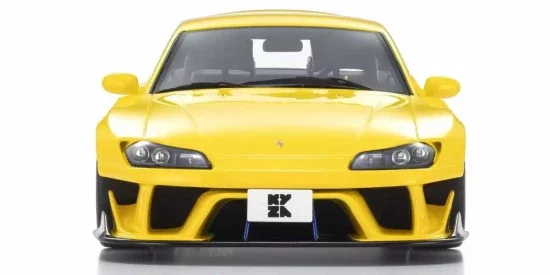 Kyosho 1:18 Samurai Collection Nissan Silvia S15 Khyzyl Saleem Yellow — image 4 of 6