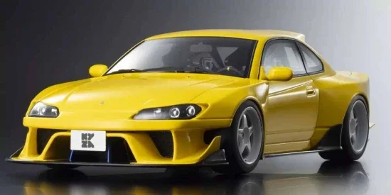 Kyosho 1:18 Samurai Collection Nissan Silvia S15 Khyzyl Saleem Yellow — image 6 of 6