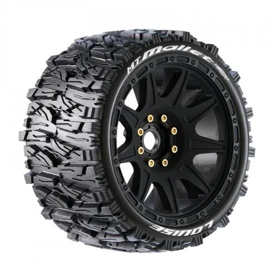 Louise RC MFT MT-Mallet Tyres on Black 17mm Hex Wheels (2) — image 1 of 5
