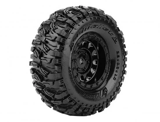Louise RC CR Mallet Micro Crawler Pre Mounted 1.0 Tyres on Black Wheels (2) — image 2 of 2