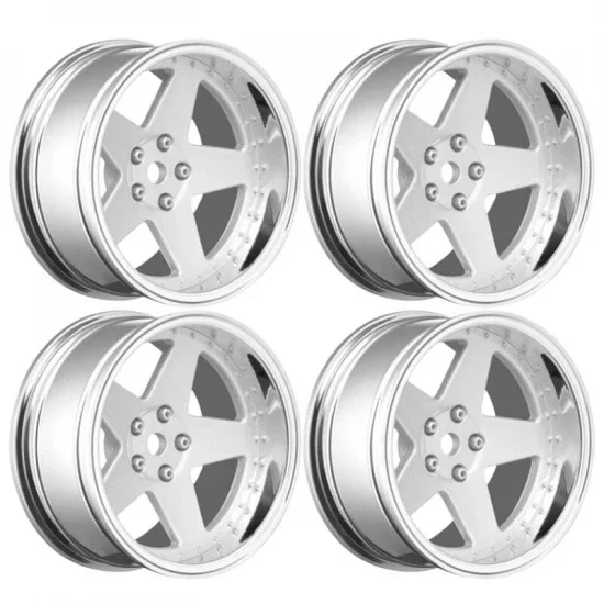 Louise RC 1:10 Drift 2 - 4 - 6 - 8mm Offset Wheels 5Sp/Matte Silve — image 1 of 4