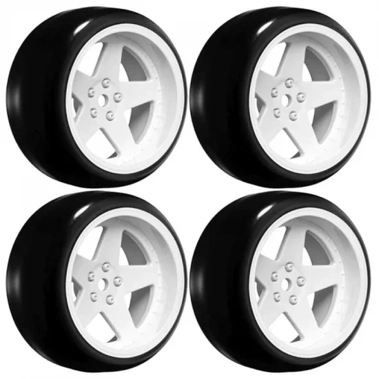 Louise RC 1:10 Drift 2 - 4 - 6 - 8mm Offset Set 6 S/Gloss White — image 1 of 3