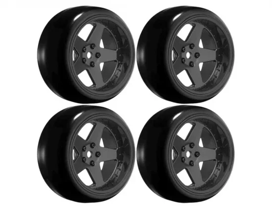 Louise RC 1:10 Drift 2 - 4 - 6 - 8mm Offset Set 6 S/Gloss Black — image 2 of 3