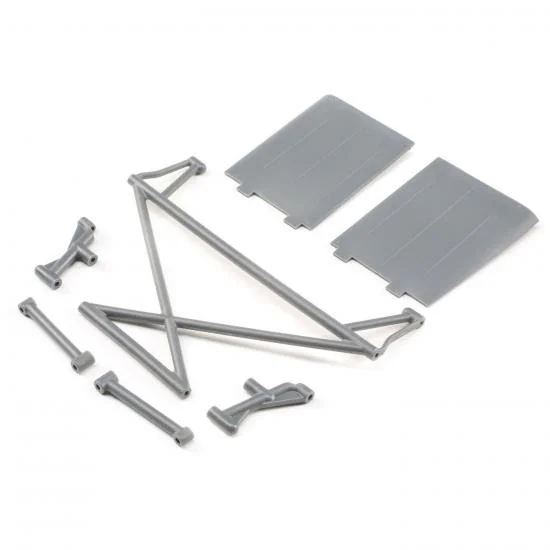 Rear Tower Support - X-Bar - Mud Guards - Gray: Rock Rey — image 1 of 2