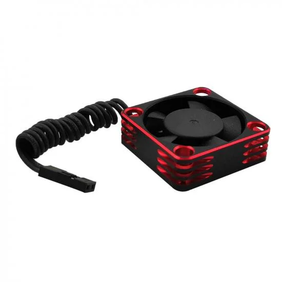 Red Aluminium 30mm x 30mm Cooling Fan - High RPM — image 1 of 3
