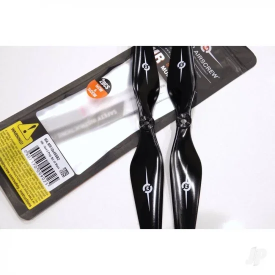 Master Airscrew 6x3.2 3MR 3-Blade Propeller (CW) Reverse/Pusher Black &mdash; image 5 of 8