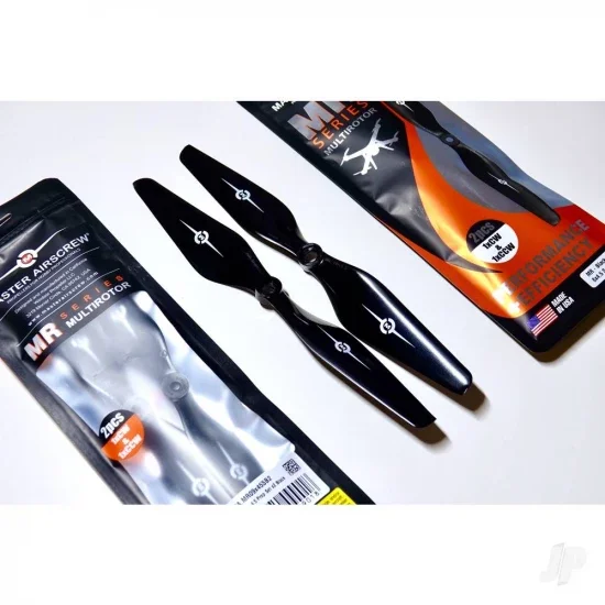 Master Airscrew 12x6 3MR 3-Blade Propeller (CW) Reverse/Pusher Black &mdash; image 2 of 8